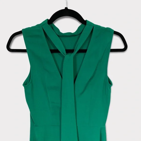 ASOS [Warehouse] Satin Green Midi Dress Size 6 - Picture 7 of 10